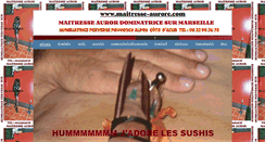 Desktop Screenshot of maitresse-aurore.com