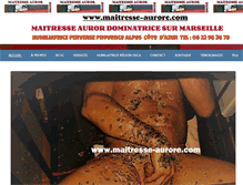 Tablet Screenshot of maitresse-aurore.com